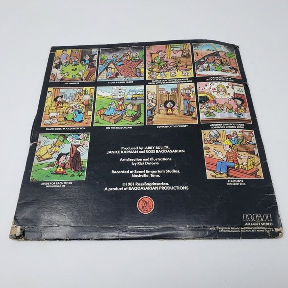 RARE 1981 The Chipmunks URBAN CHIPMUNK RCA Records 12" LP Vinyl Record VTG 80s - Picture 3 of 10